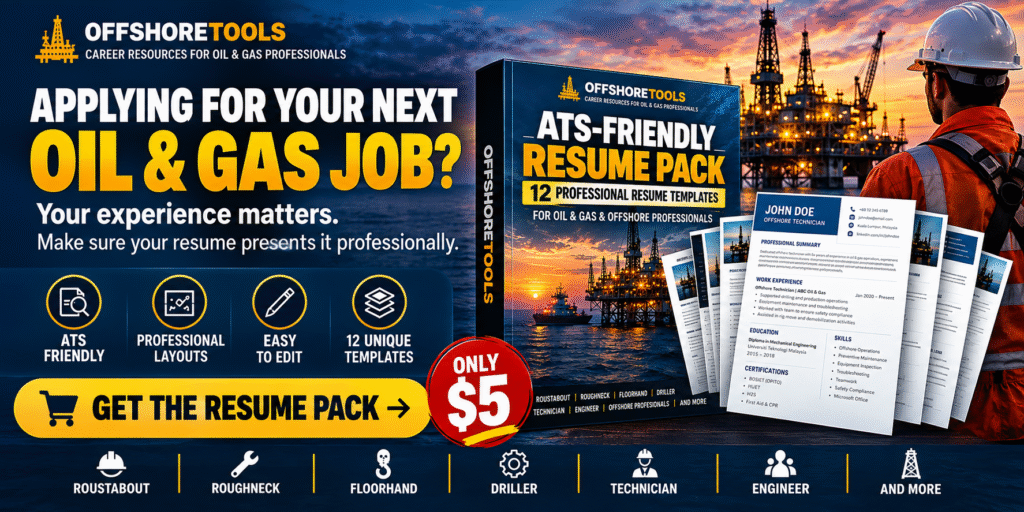ATS Friendly Resume Pack For Oil & Gas